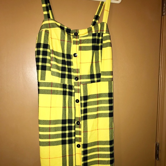 Plaid Strappy Plaid Pencil Dress - Picture 5 of 5